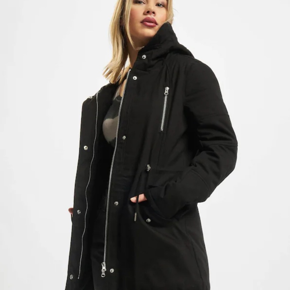 H&M Black Utility Jacket with Hood
